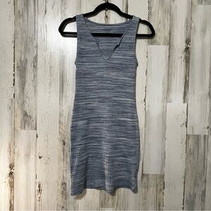 American Eagle Outfitters Gray Sheath Mini Dress